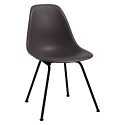 Vitra Eames DSX 43cm Side Chair Mauve Grey / Black